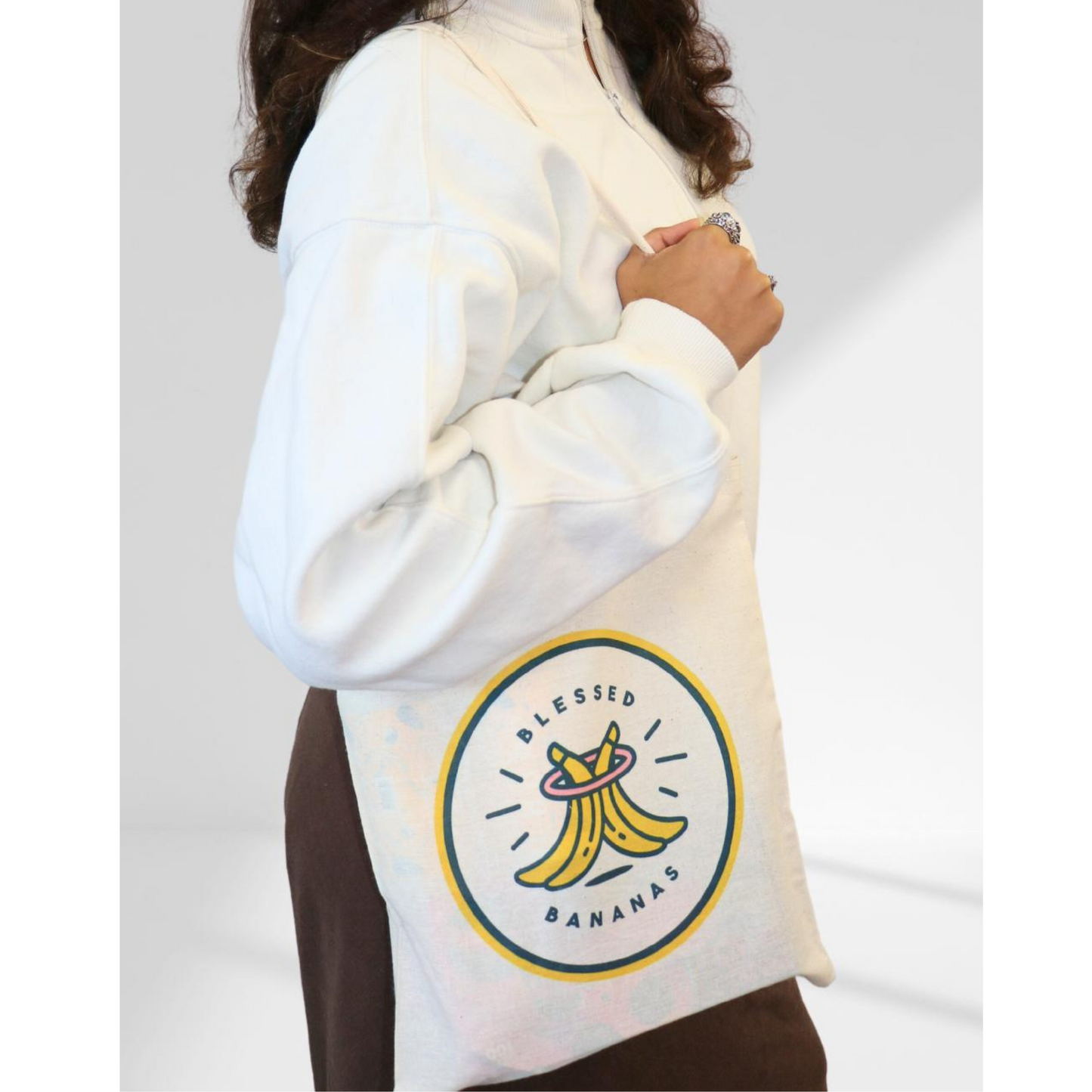 Blessed Bananas Cotton Tote Bag | Reusable